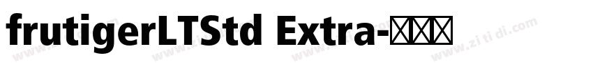 frutigerLTStd Extra字体转换